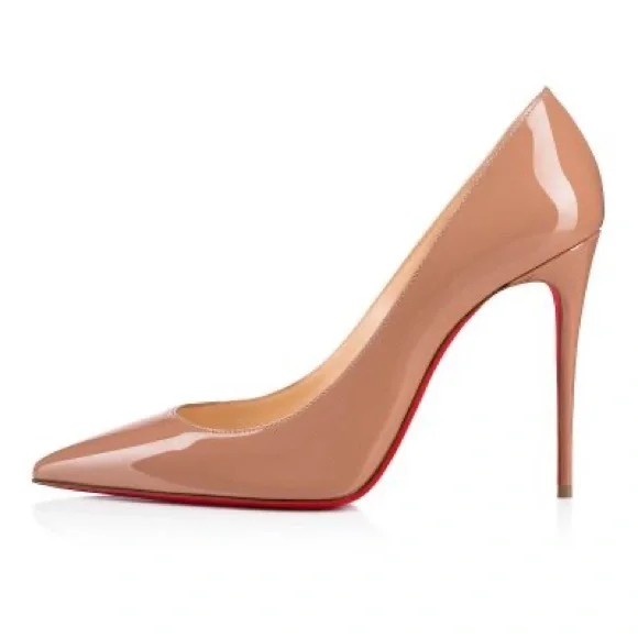 CHRISTIAN LOUBOUTAIN- KATE 100 PATENT LEATHER PUMPS - Size 40 - RETAILS $1,049 - Picture 3 of 8